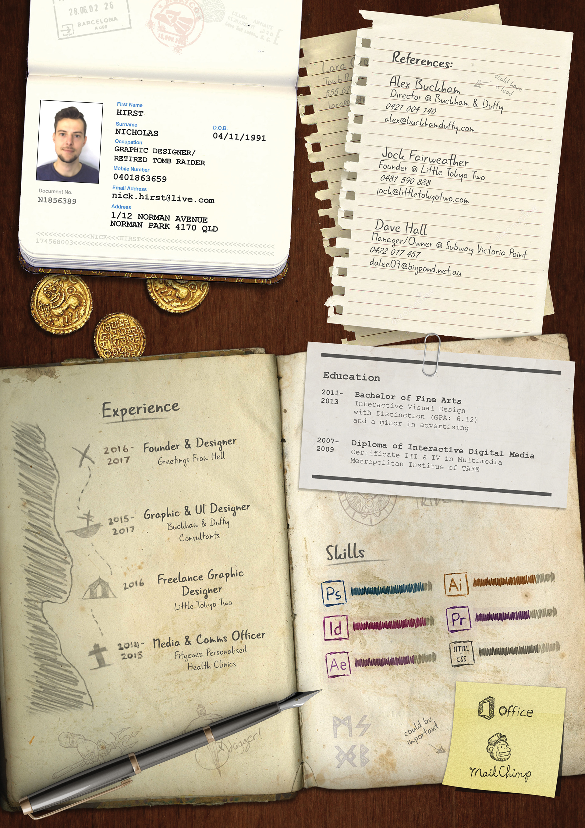 Nick Hirst Graphic Designer Eb Games Digital Designer Application