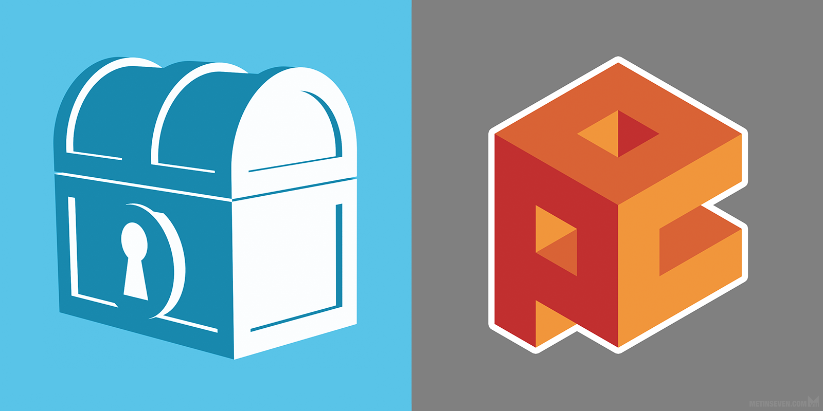 treasure chest, schatkist, lock, keyhole, sleutelgat, slot, geheim, secret, grafisch, graphic, flat, isometric, isometrisch, voxels, box, doos, blocks, blender, logo designer