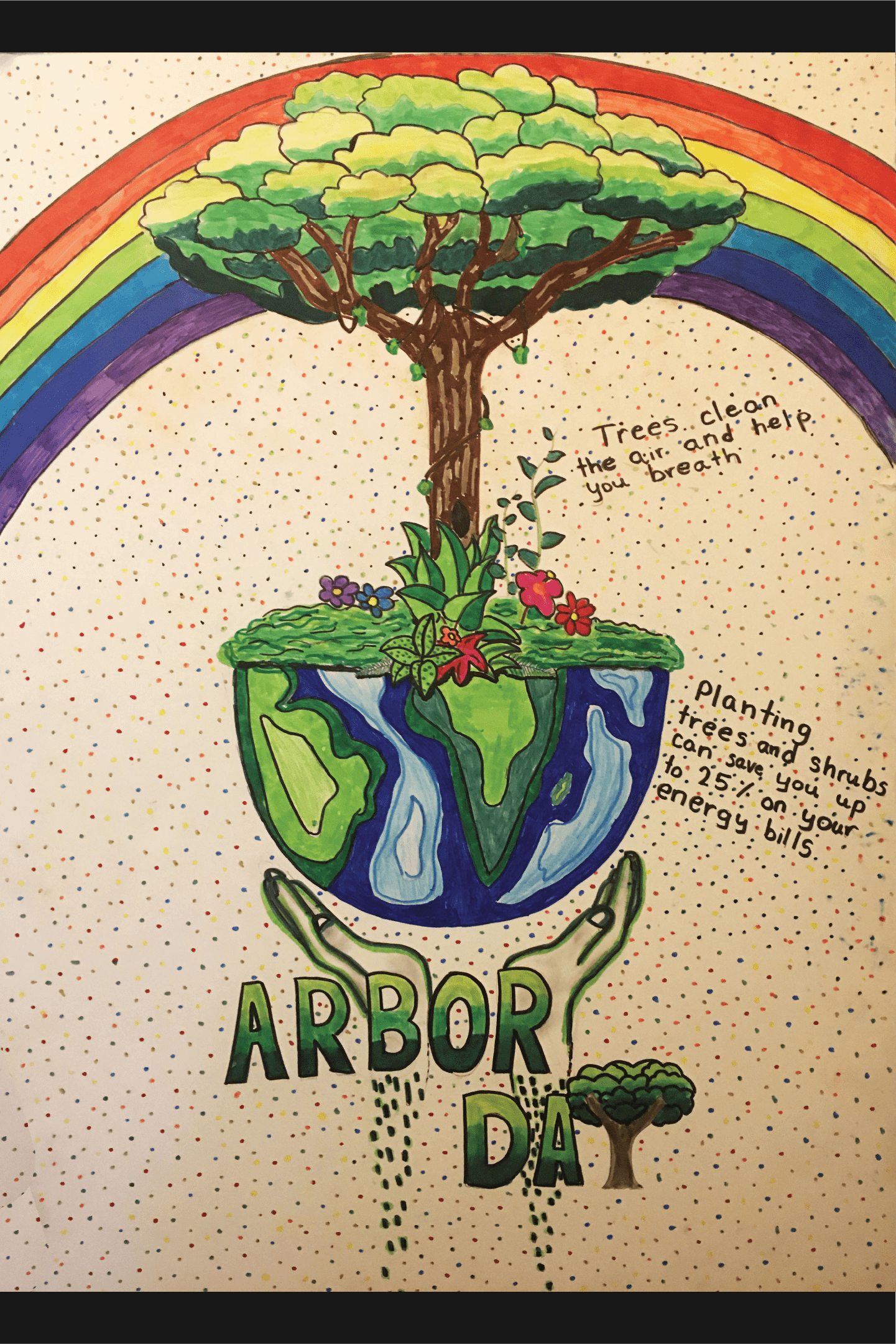 Taw Taw Lay, Arbor Day Poster Award Winner: Stem Academy at the Rogers School, 20" x 30", Not for Sale