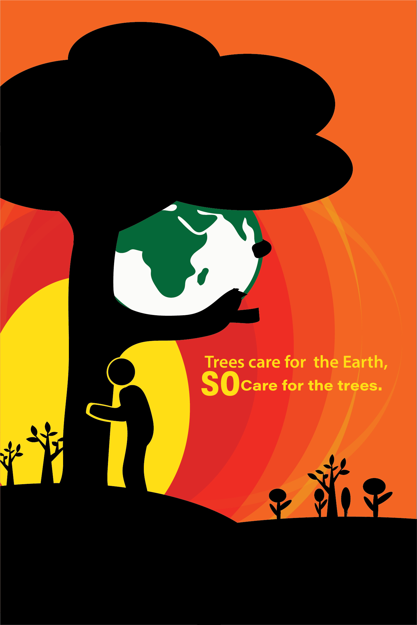 Steven Ssepuya Arbor Day Poster Award Winner: Lowell High School, Vector Art, 20" x 30", Not for Sale