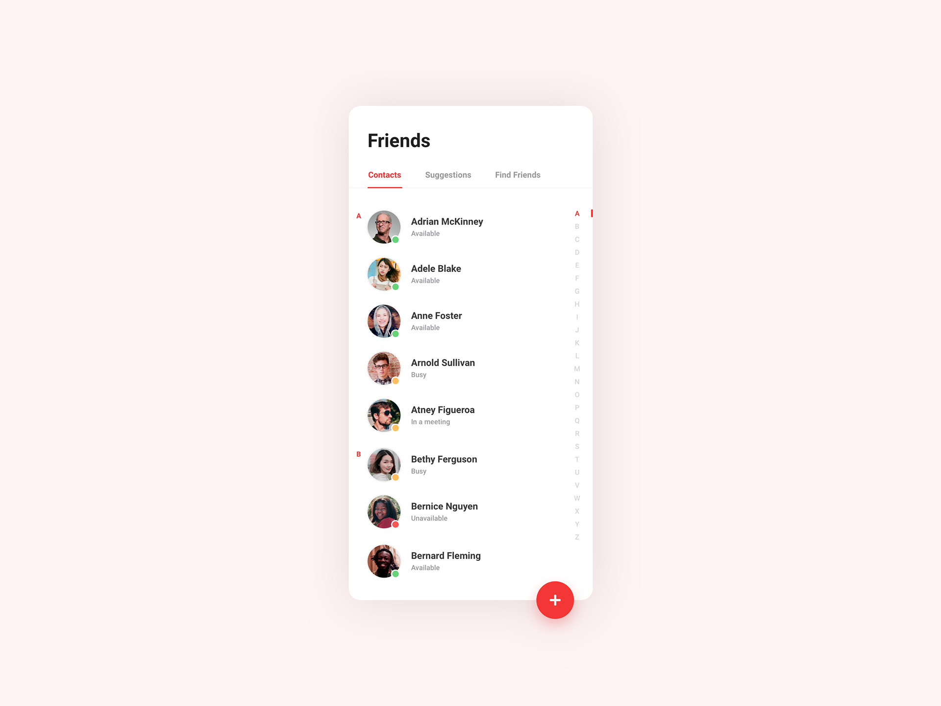 App Design - Invite Friends by Milan Houter