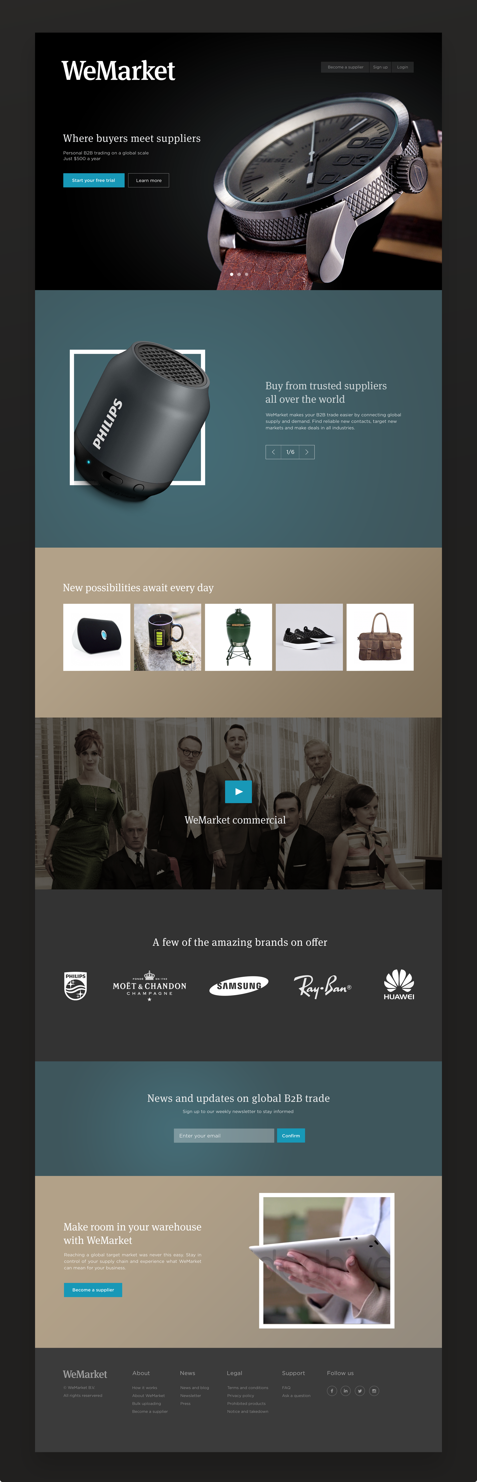 WeMarket Homepage by Milan Houter