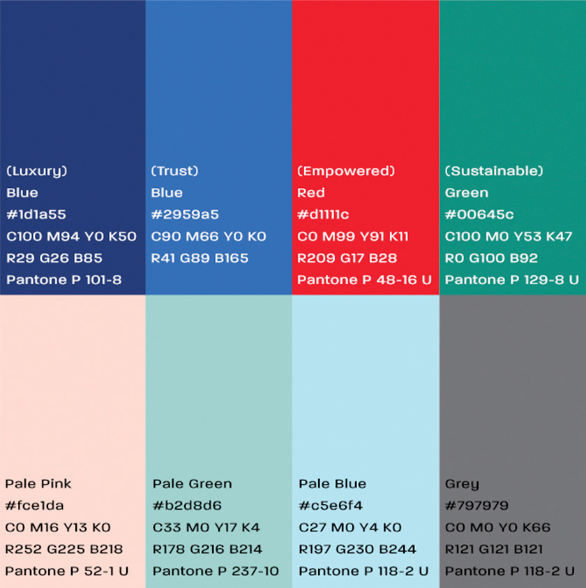 Lindsey ahmet graphic designer local women in business colour palette for branding design