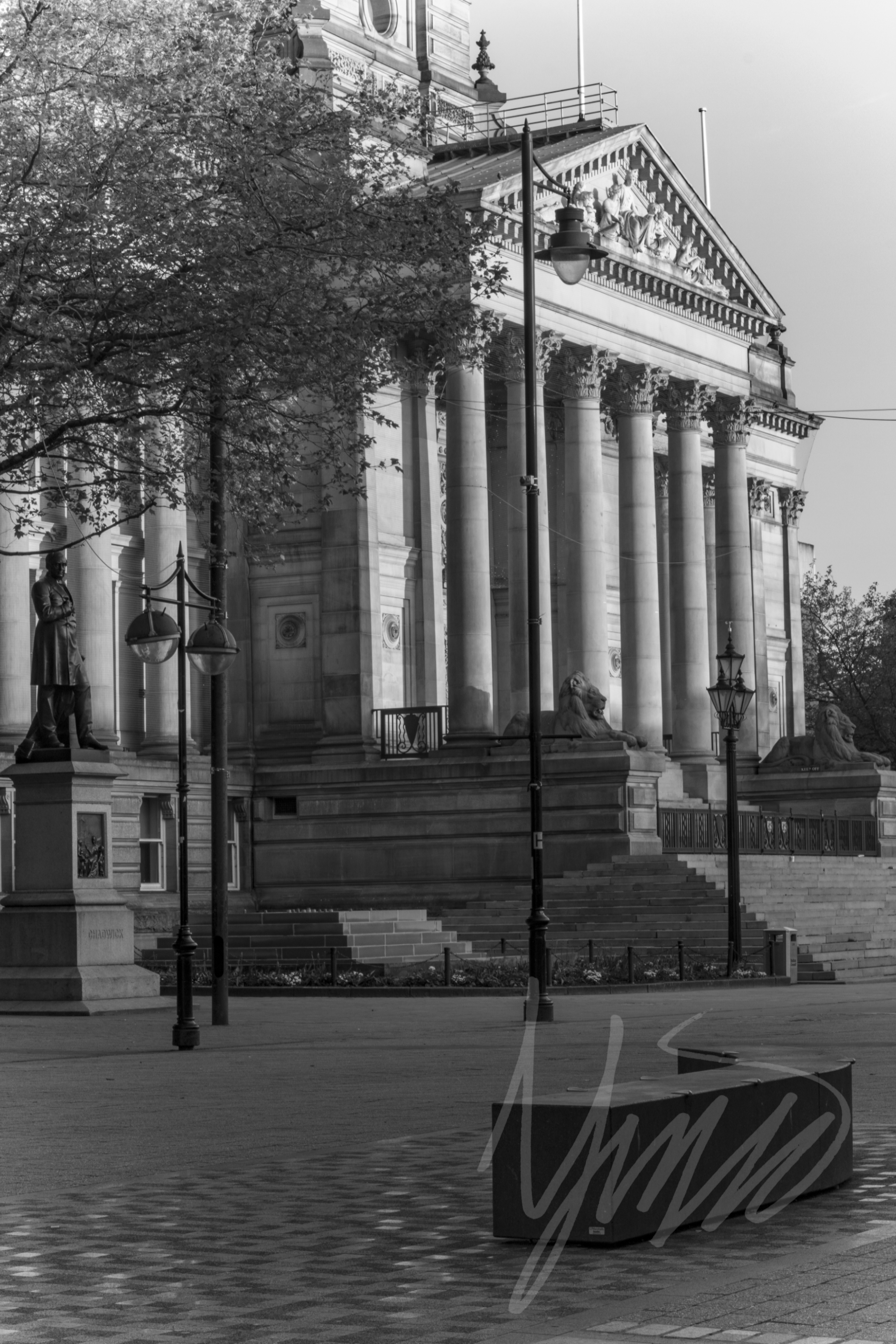 Sunrise Hall (B&W)