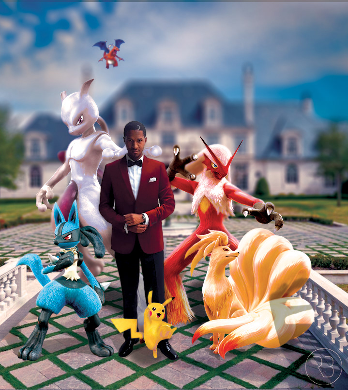 Composition of myself and sprites from Pokken Tournament