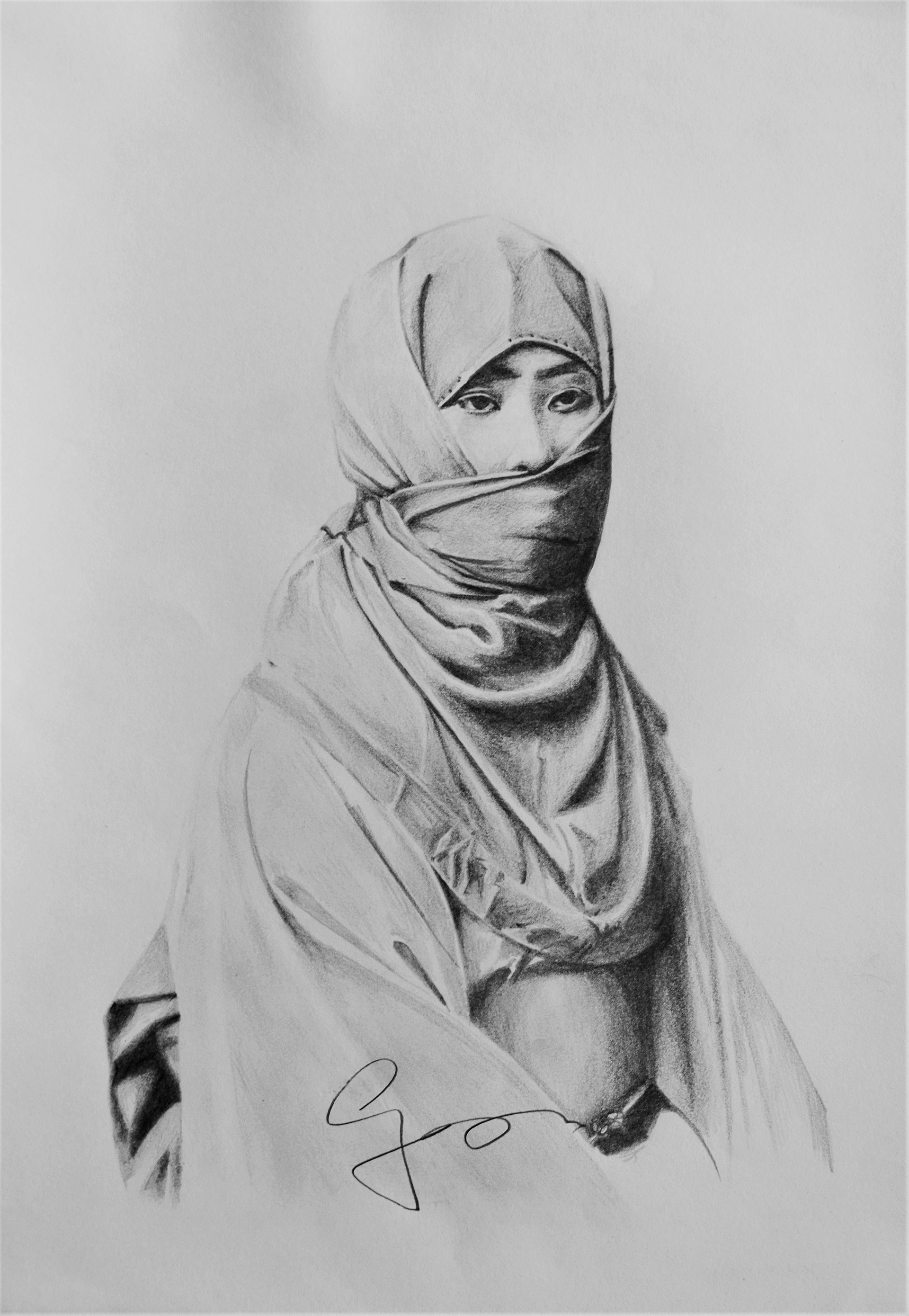 Winter I - 2017, Graphite on paper 35x24cm