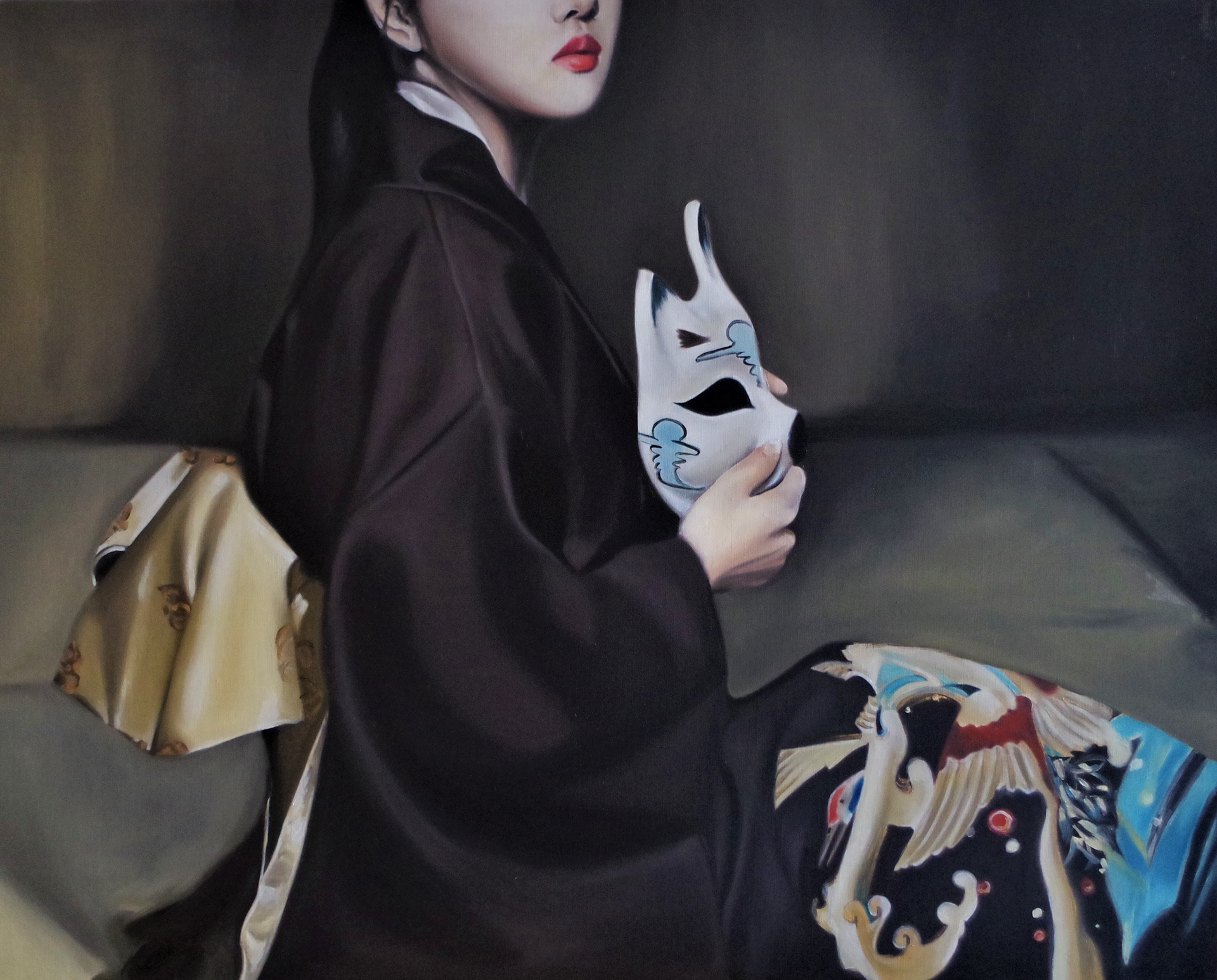 The Wolf - 2018, Oil on linen 112x95cm