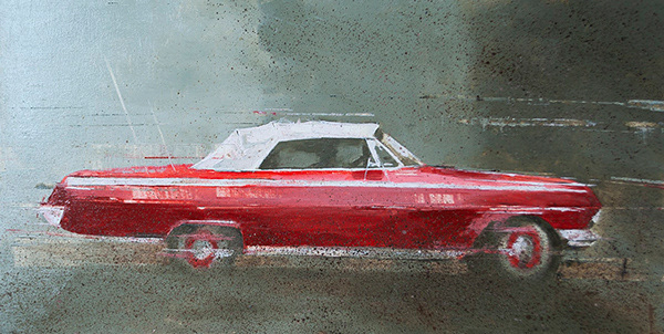 "Driving a dream" / Oil on Wood Panels / 12" x 24"