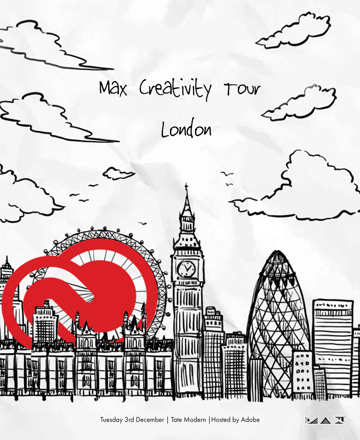 Advertise the Max Creativity Tour in London - Hosted by Adobe Creative Cloud