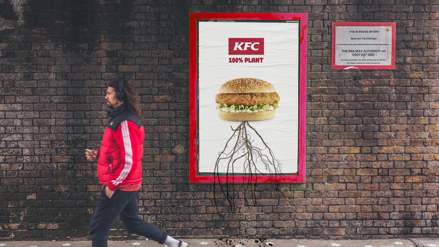 Advertise KFC Vegan burger