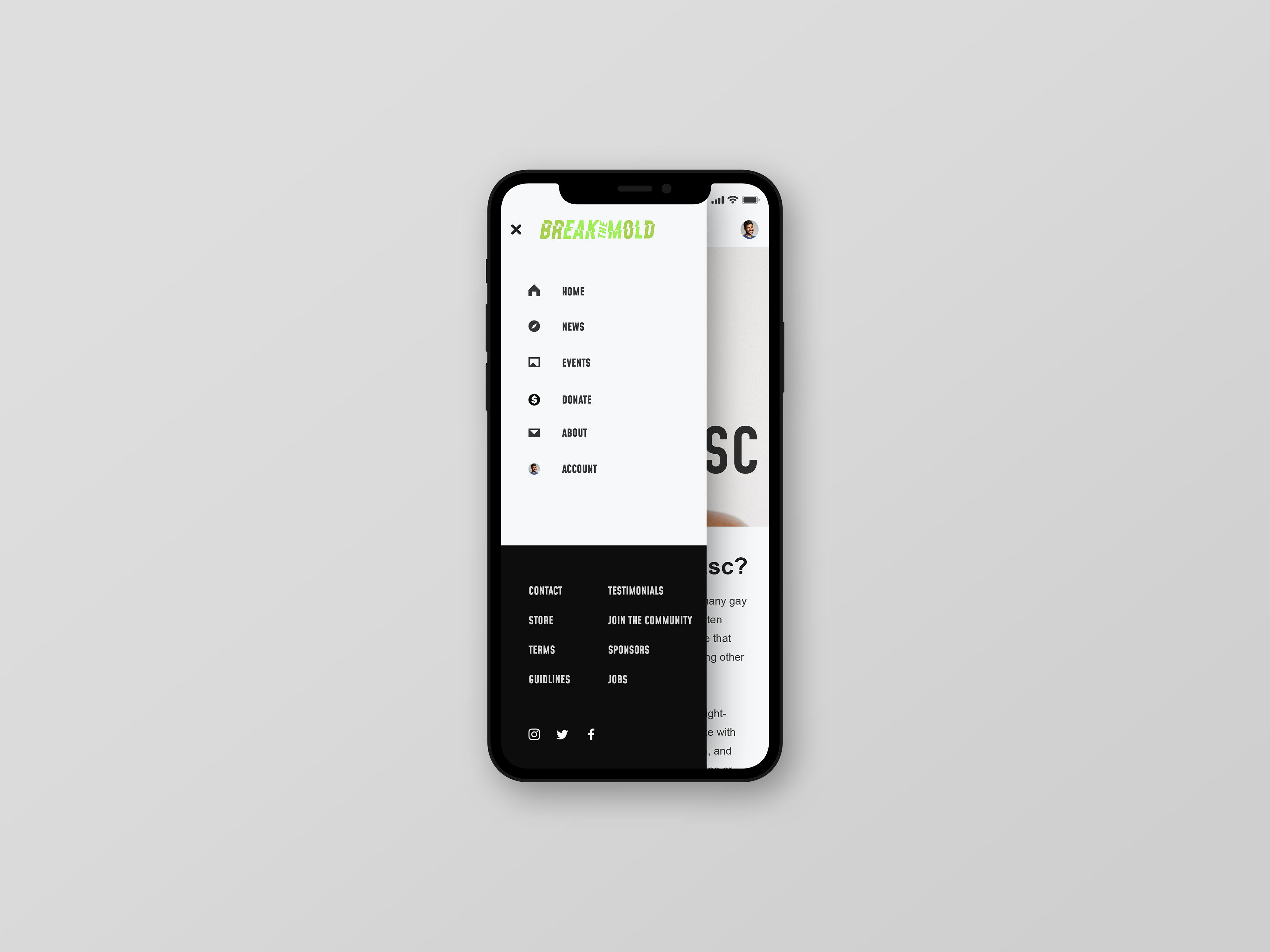 Open Menu