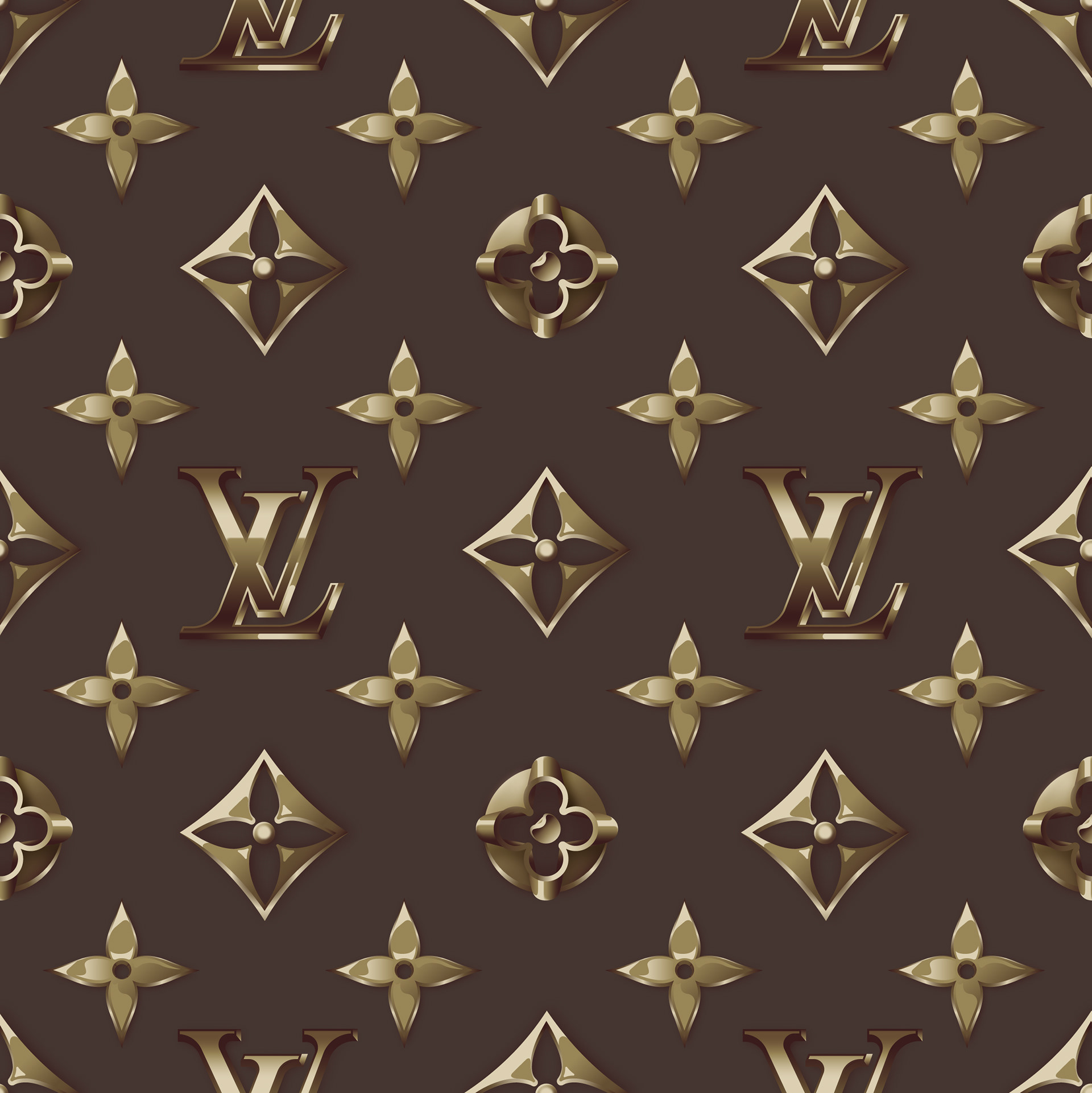 Louis Vuitton, brand, gold, louisvuitton, lv, pattern, pattern