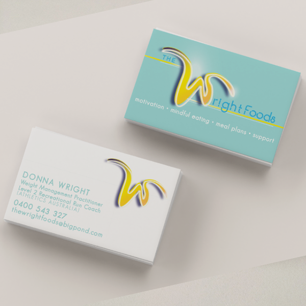 The Wright Foods: branding + logo design, 2018
