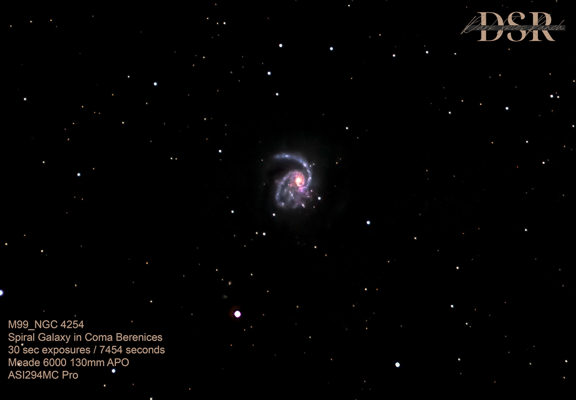 M99 Spiral Galaxy  in Coma Berenices