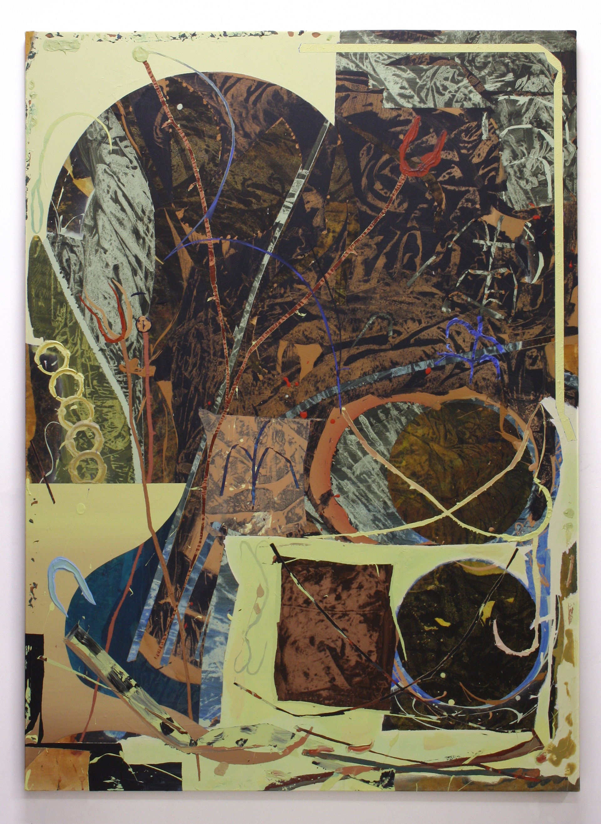 GERMES II / ACRYLIQUE ET MORTIER SUR TOILE / 165 X 120 CM / 2019