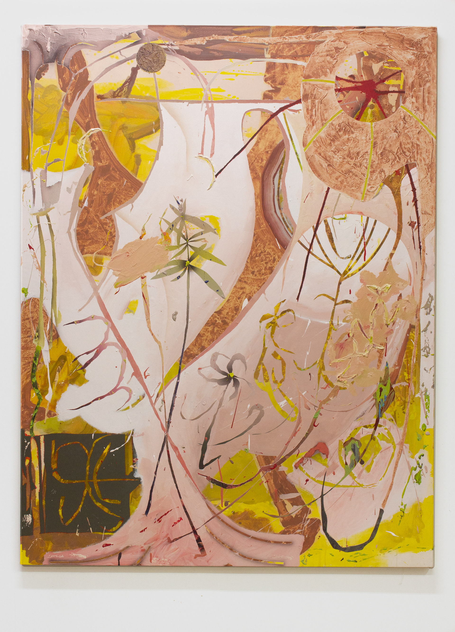 SANS TITRE / ACRYLIQUE ET MORTIER SUR TOILE / 150 X 115 CM/ 2020