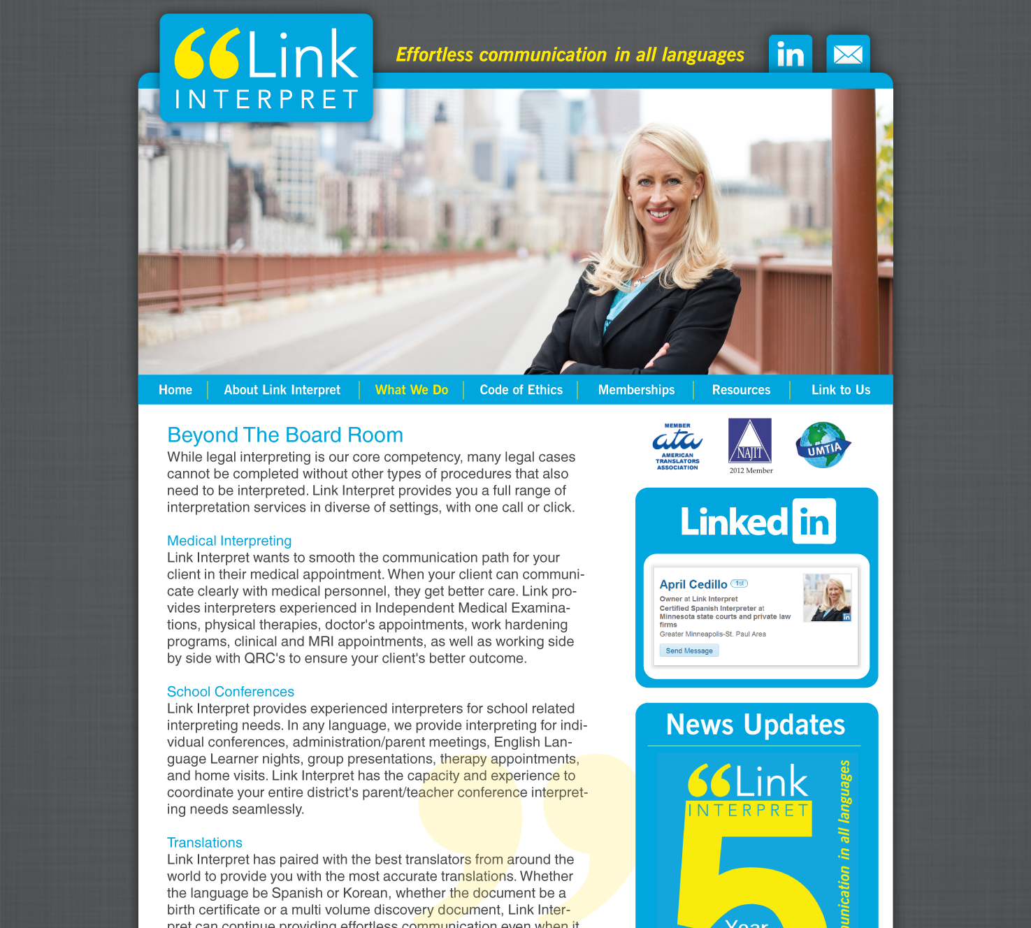 www.linkinterpret.com Concept Page