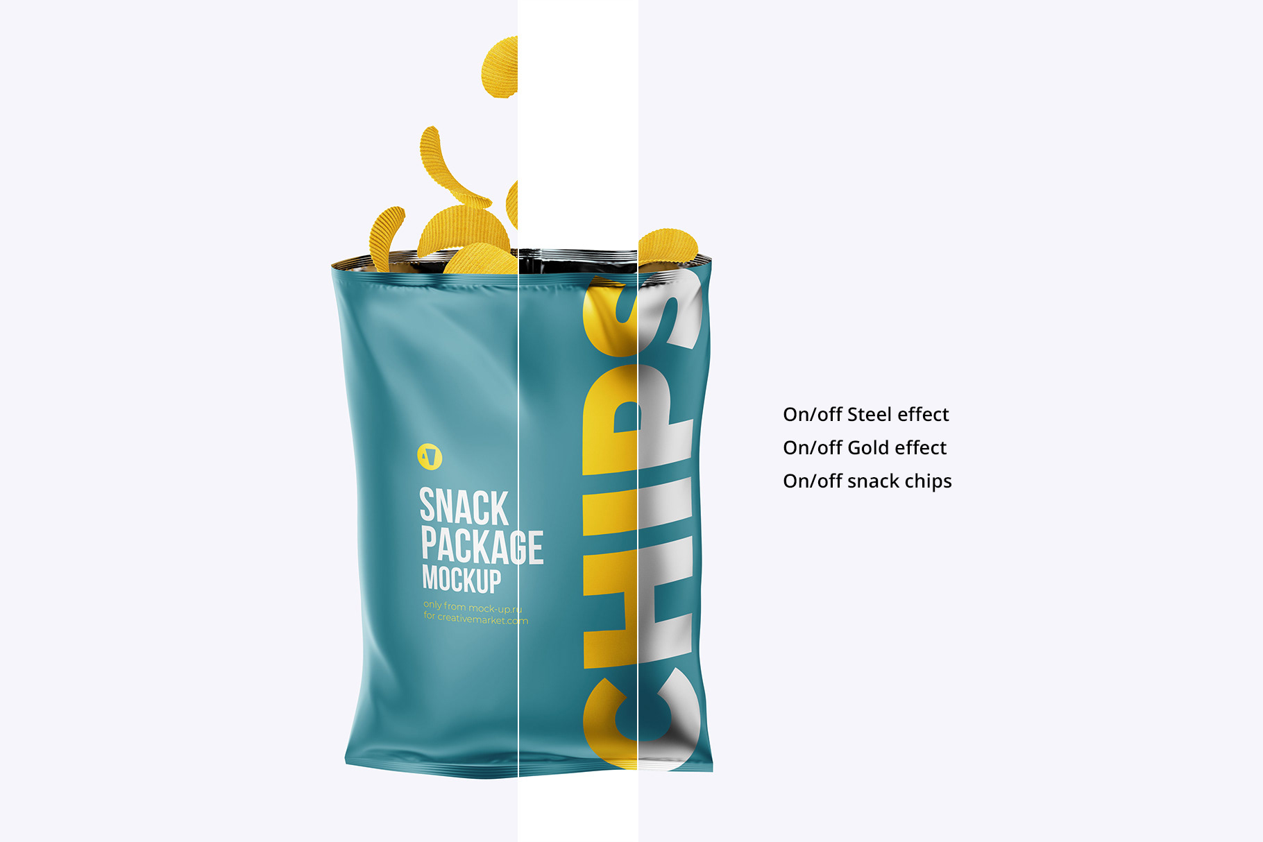 Exclusive Product Mockups - Matte Snack Package Mockup