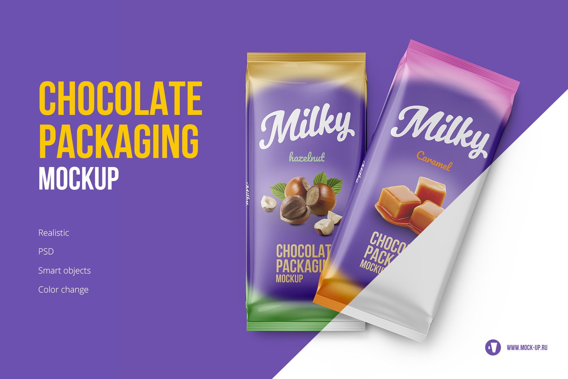 Download Exclusive Product Mockups Two Chocolate Packaging Mockup PSD Mockup Templates