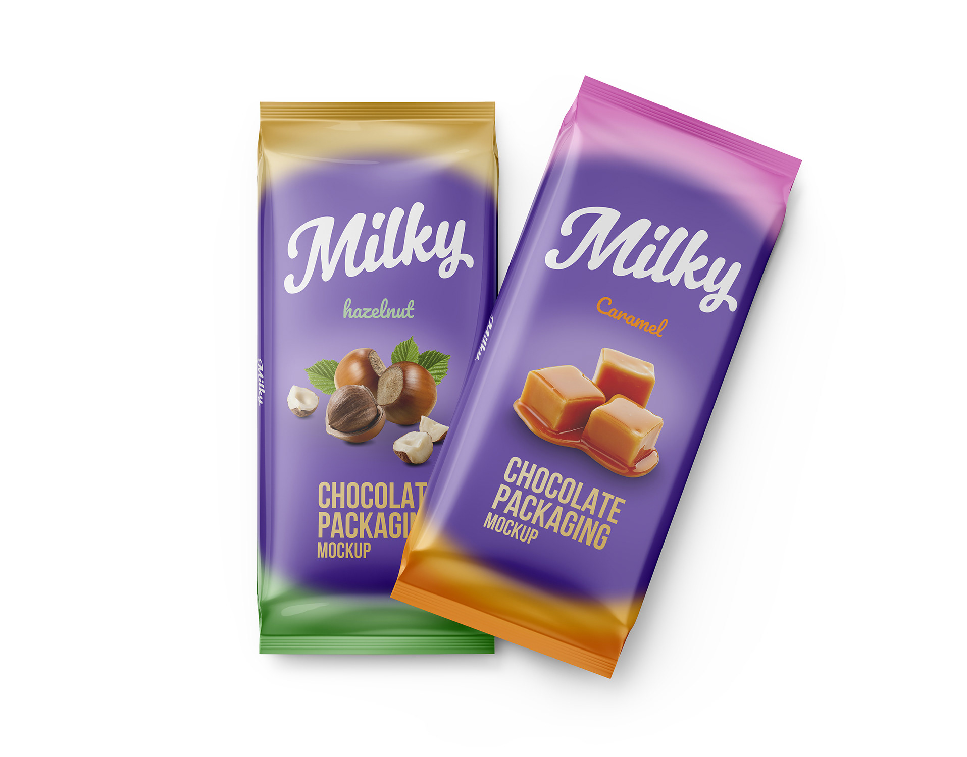 Download Exclusive Product Mockups Two Chocolate Packaging Mockup PSD Mockup Templates