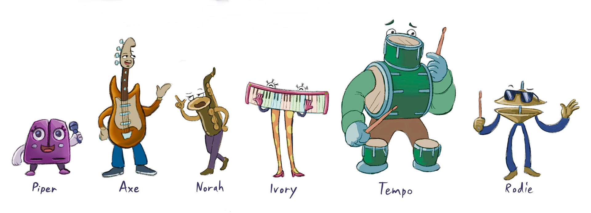 Band Character Designs 2021