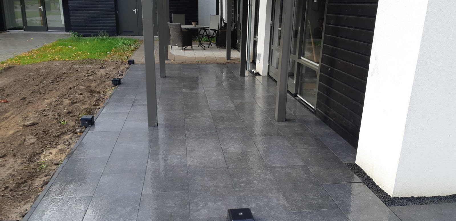 Verhallen Grondverzet straatwerk - terras