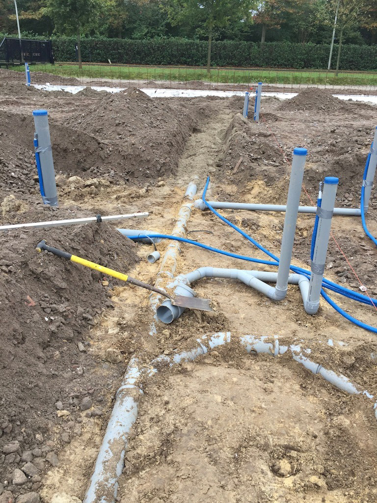 Verhallen Grondverzet rioolwerk