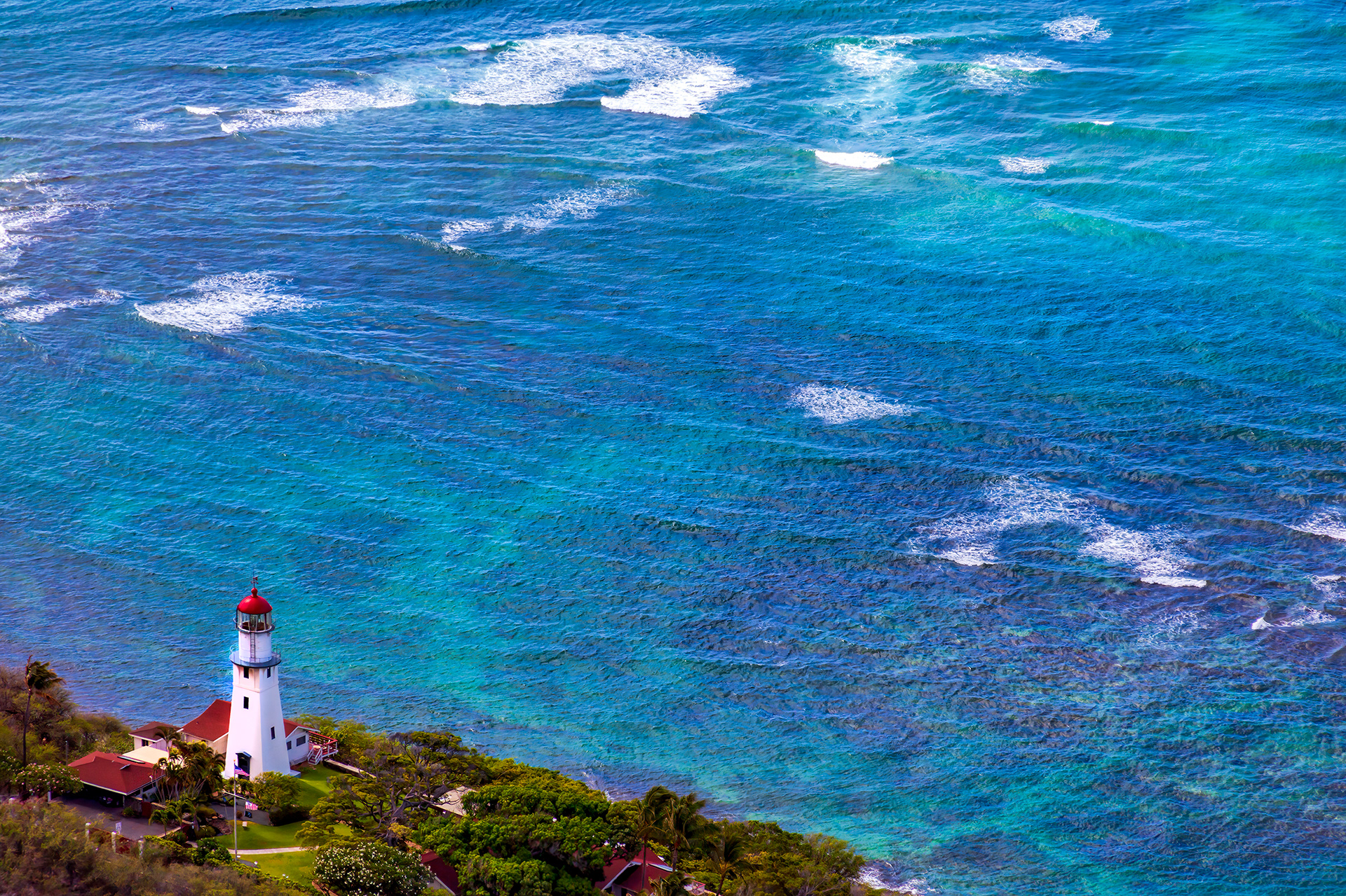 Diamond Head Lighthouse, Oahu, Hawaii