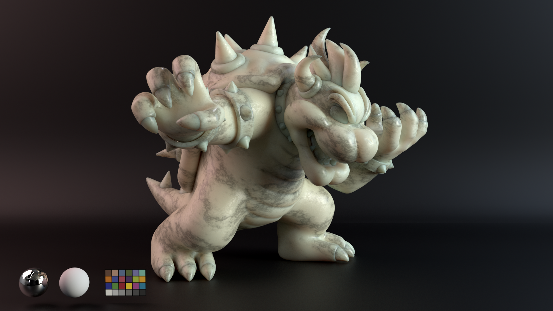 Stellan Jördens Bowser Statue