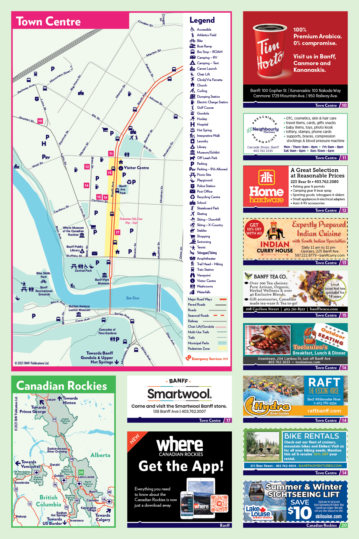Banff Notepad Map 2021