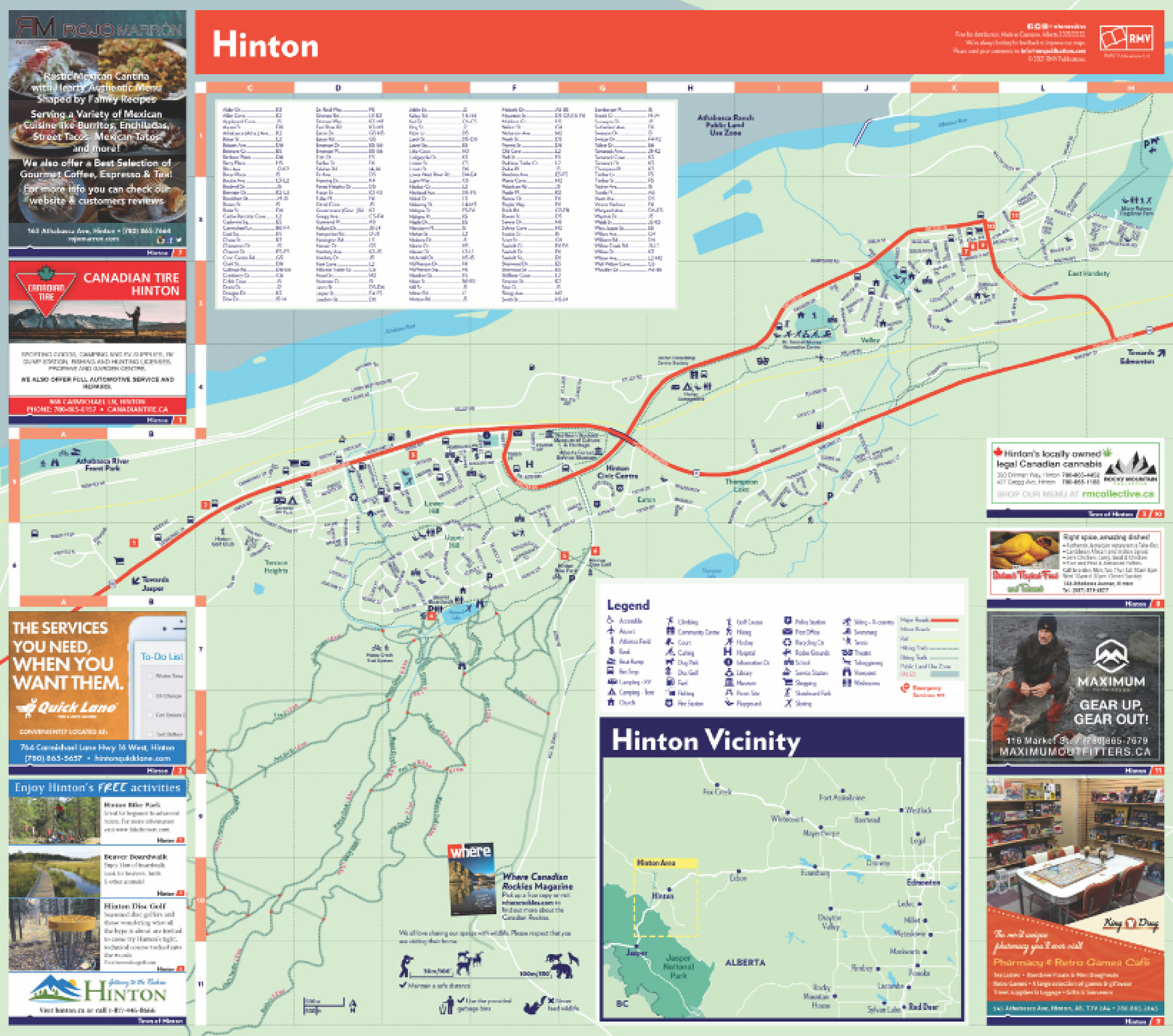 Hinton Folding Map 201