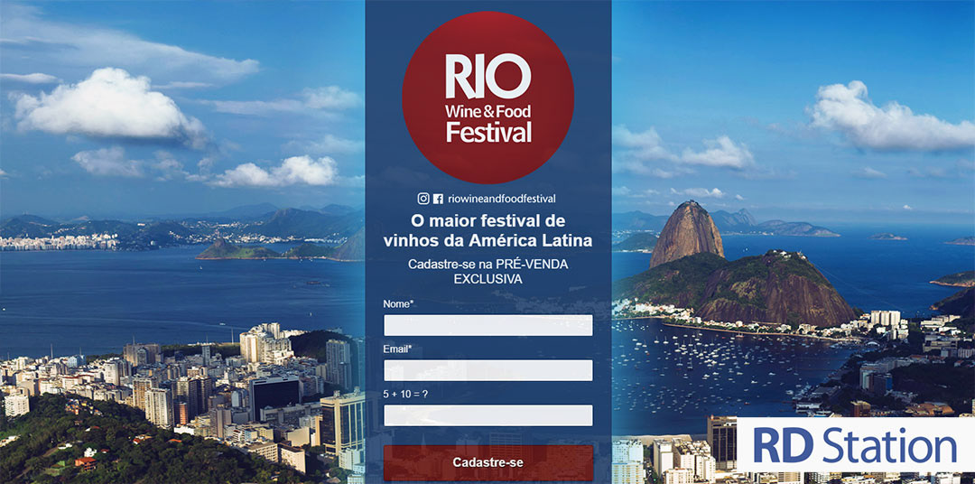 Landing Page - Rio Wine Festival
