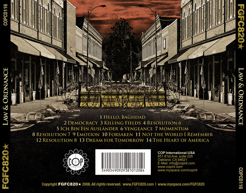FGFC820★ — Law & Ordnance outside traycard