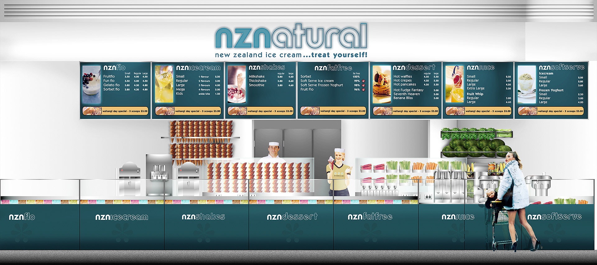 New Zealand Natural store front design