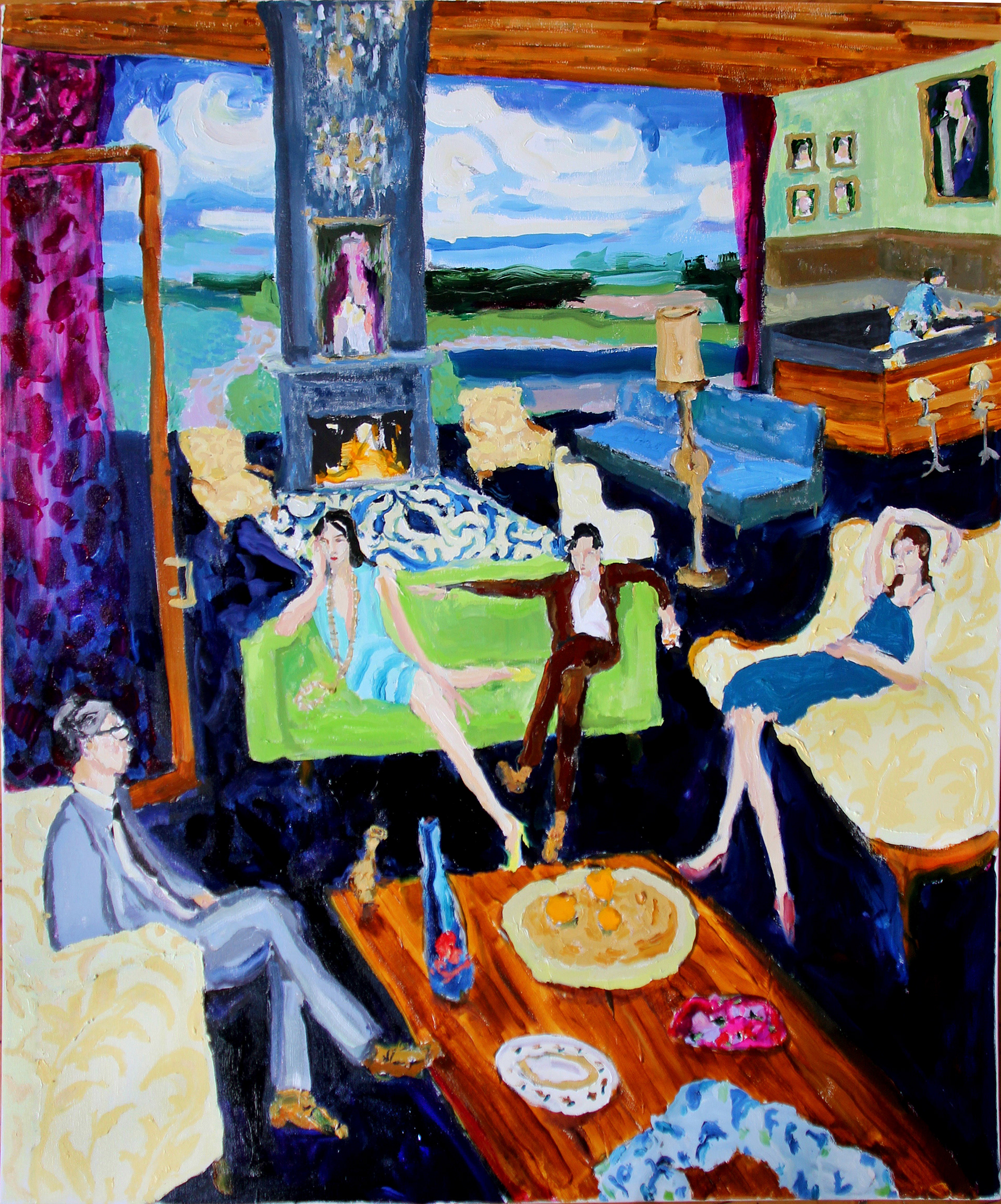 bradley wood people interiors painting