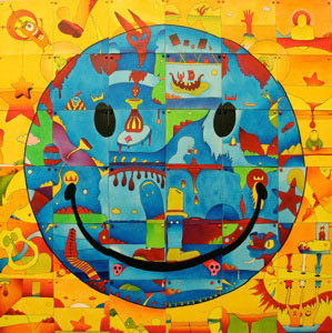 Blue Smiley 2011 24 x 24
