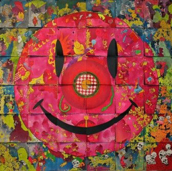 Abstract Smiley 2014 36 x 36