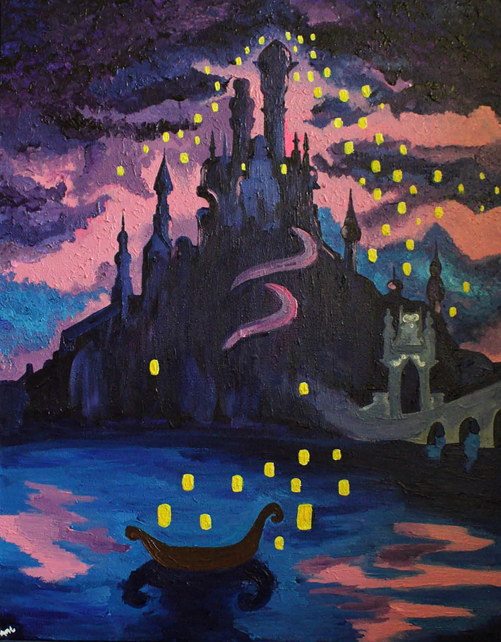 “Enfin”, Acrylic On Canvas , Ashley Croxton, West Harrison High School