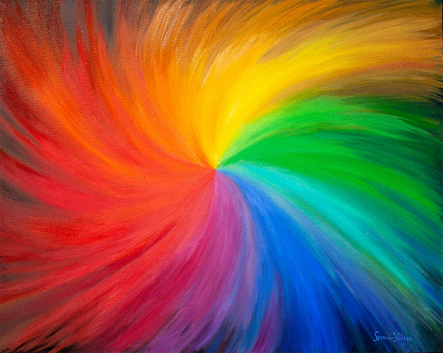 "Colors in Motion II" Oil on Canvas 24x24