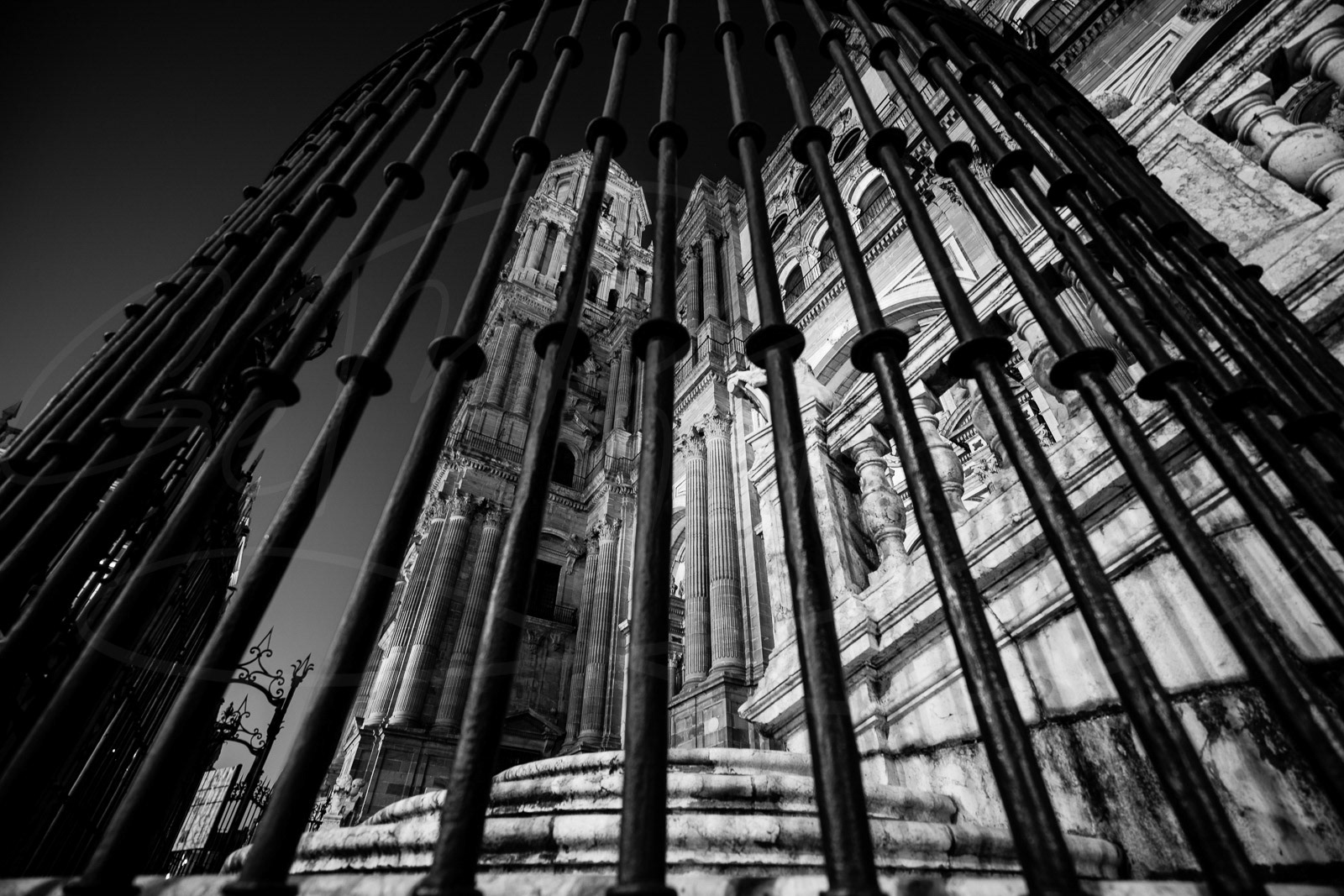 Imprisoned cathedral in Malaga