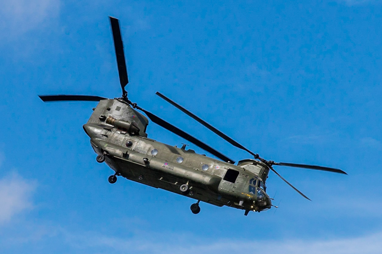 Stunt Chinook Helicopter