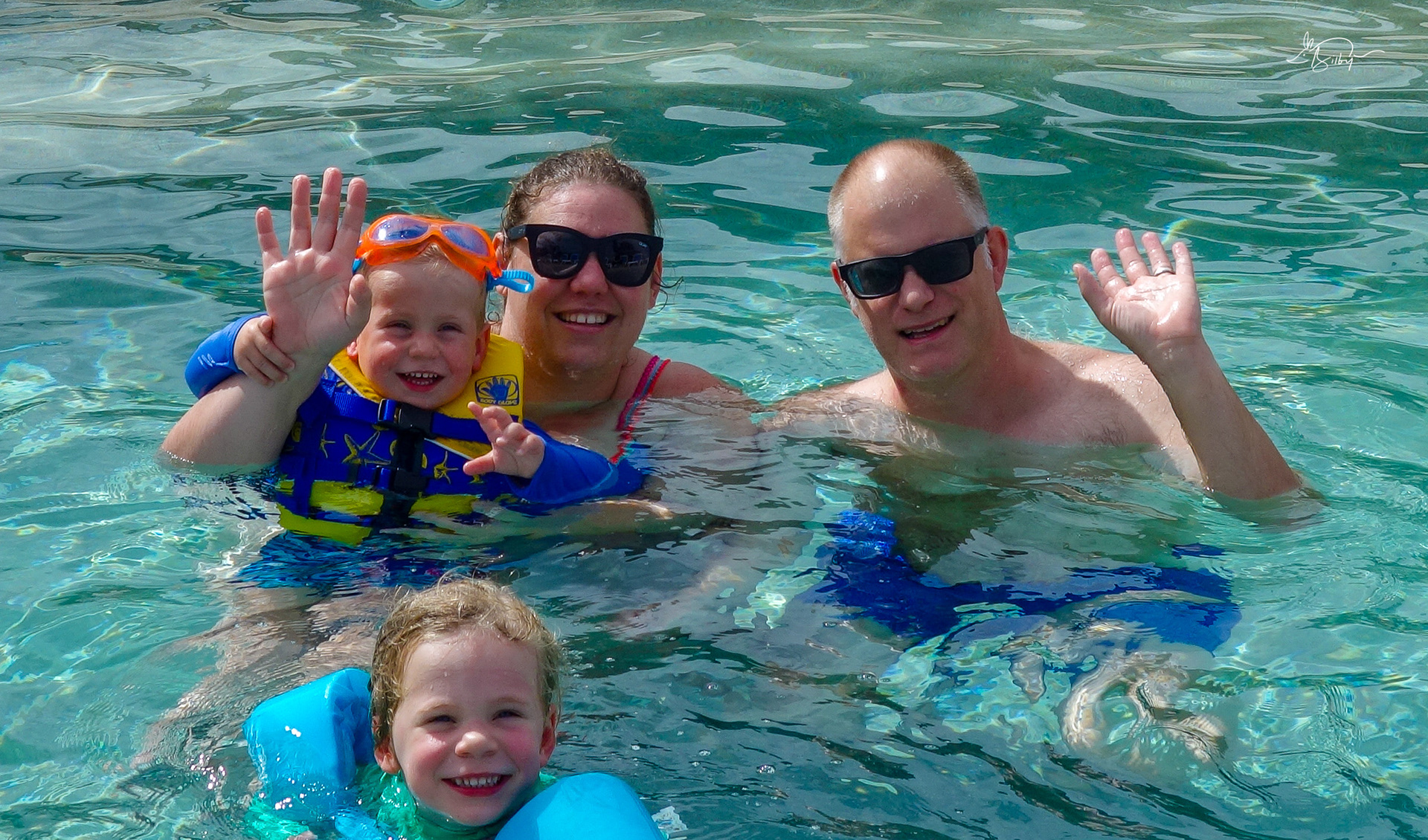 Sarah, Tim, Bethany and Theo