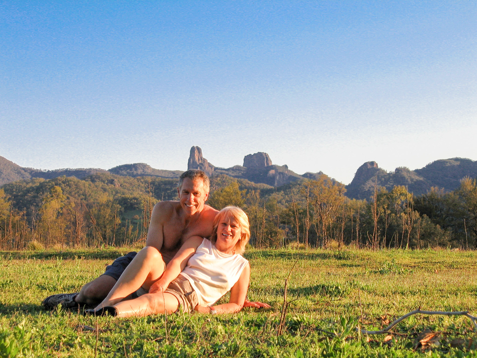 Bill and Sallee, Warrumbungles, 2005