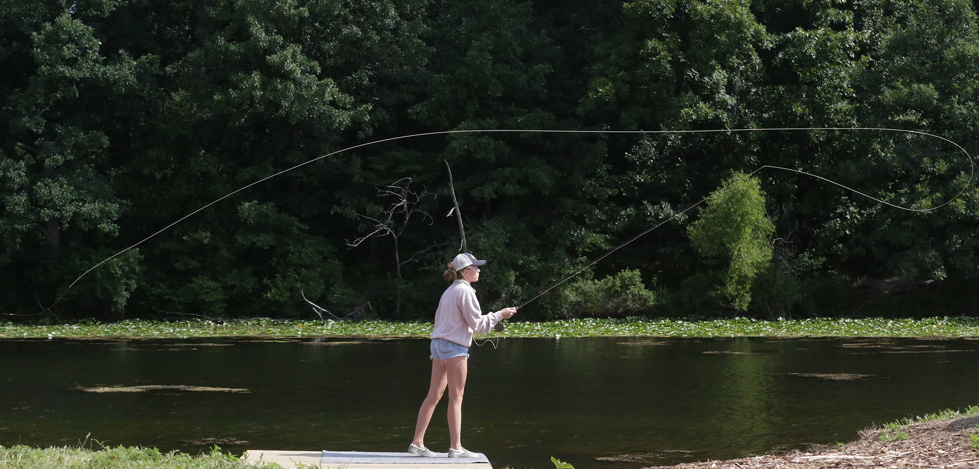 World Champion Trout Accuracy caster Maxine McCormick