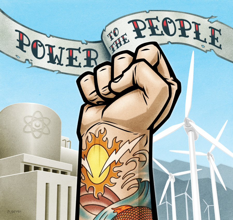 Mark Gervais Illustration And Animation Power To The People