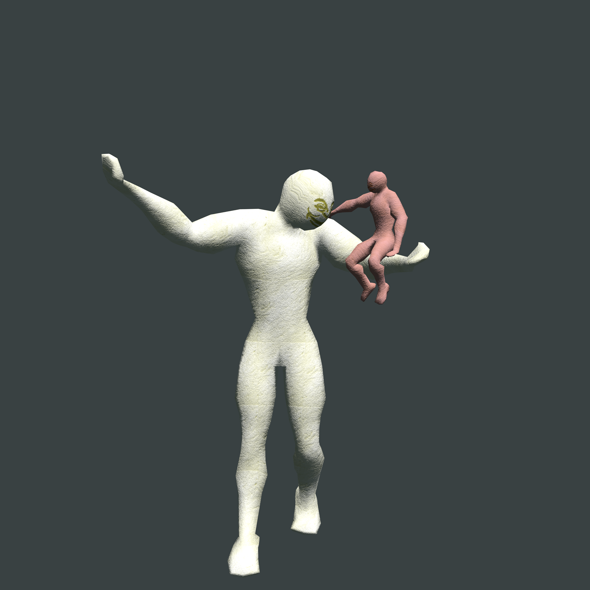 "Man and son" Render HEAVILY inspired by the fool character