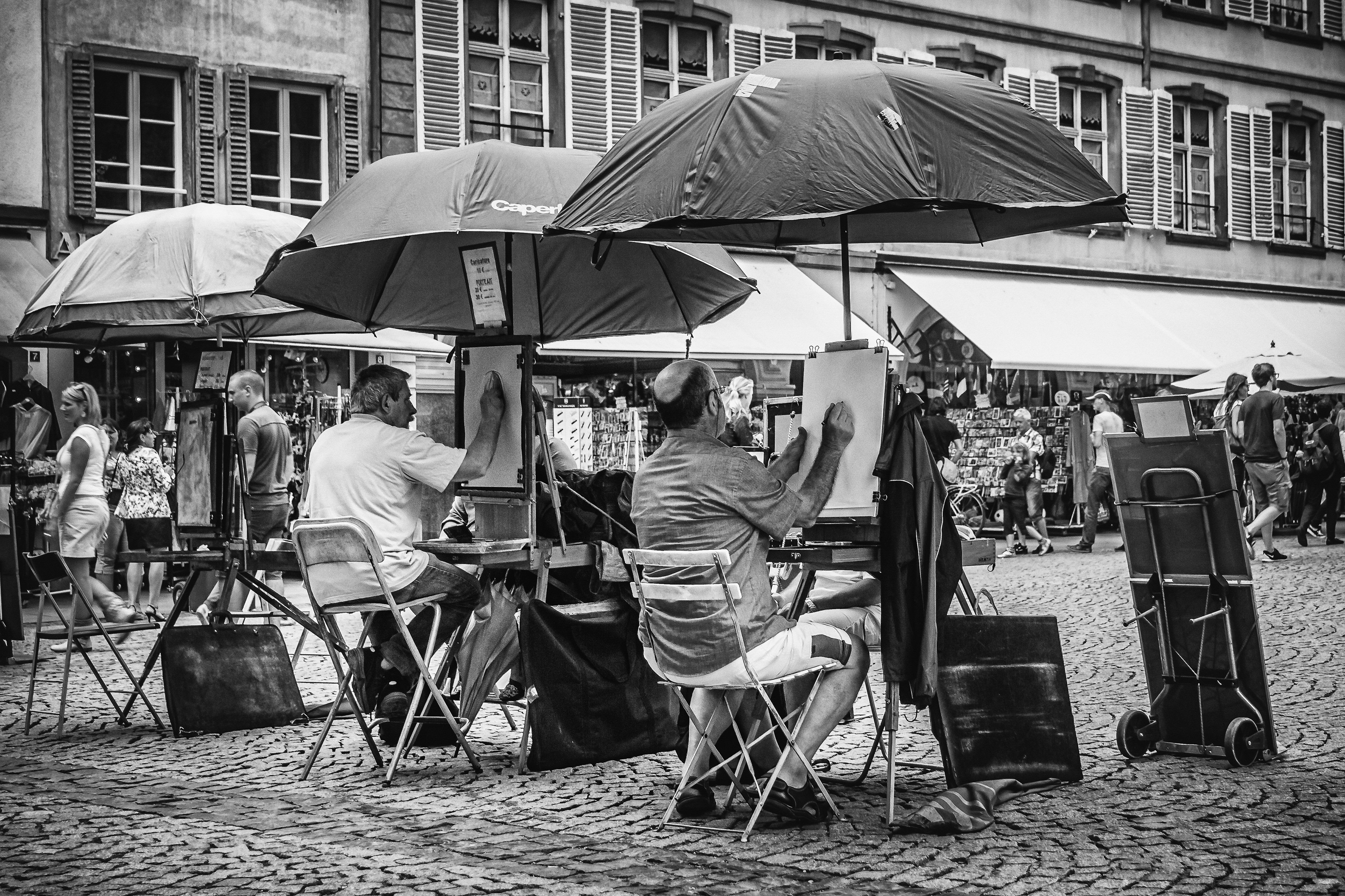 Straßenmaler in Straßburg