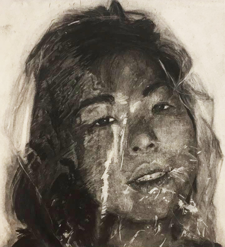 Self Saran Wrap Portrait