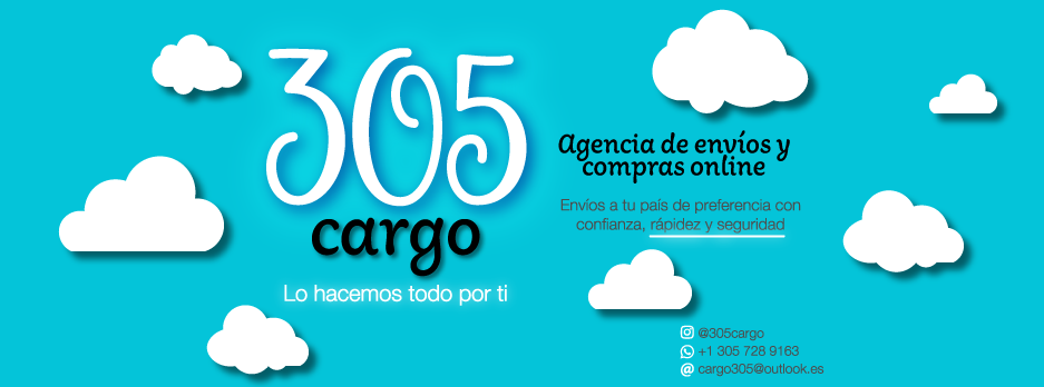 Foto de portada para Facebook para la agencia de envíos @305cargo
