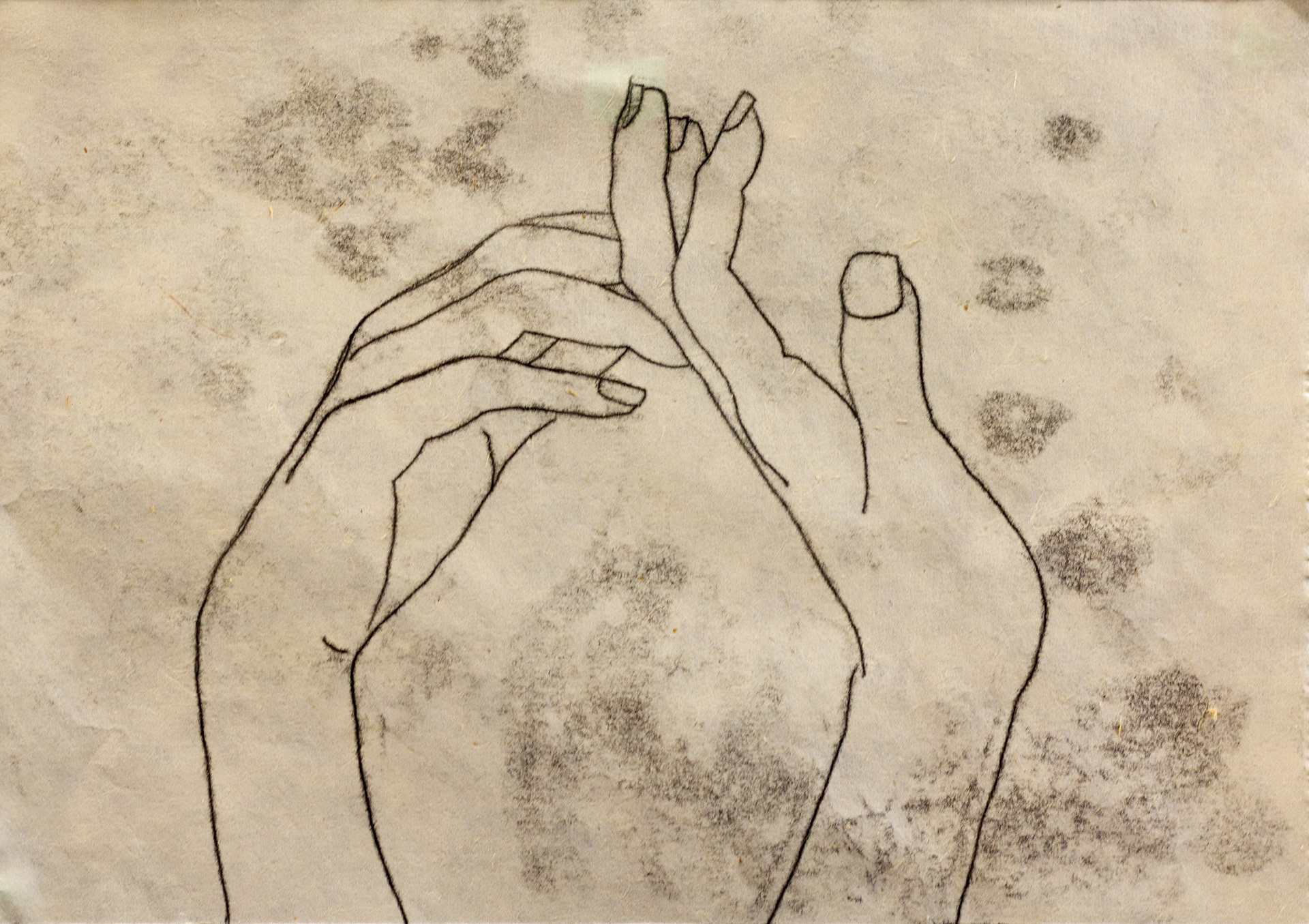 no. 3 (2019) monotype on Japanese kitakata 4in x 6in